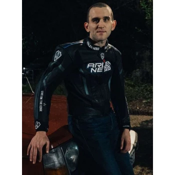 Pillion 2026 Harry Melling Black Leather Jacket