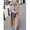 Pixie Lott 2025 Beige Long Coat