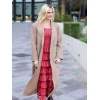 Pixie Lott 2025 Beige Long Coat