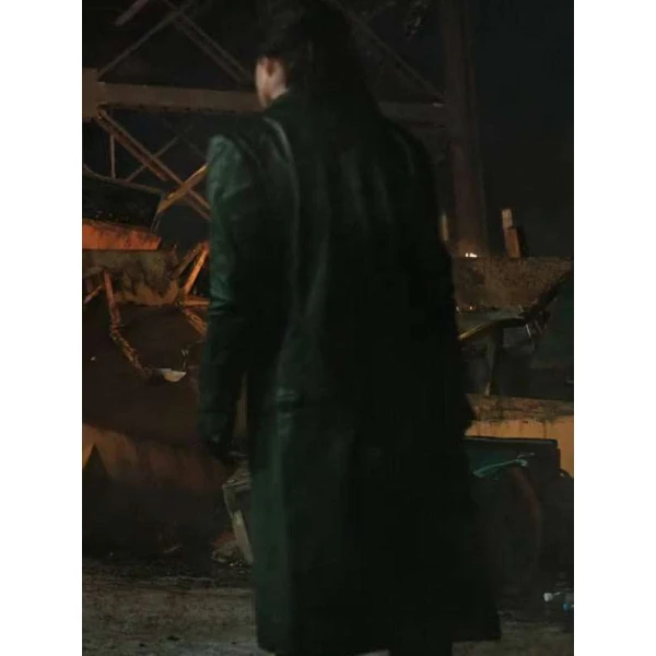 Play Dirty Rosa Salazar Black Leather Coat