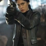 Play Dirty Rosa Salazar Black Leather Coat