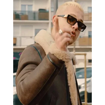 PLK Tu Vois Comment Shearling Leather Jacket