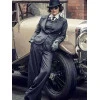 Polly Gray Peaky Blinders Black Shiny Suit