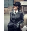 Polly Gray Peaky Blinders Black Shiny Suit