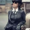 Polly Gray Peaky Blinders Black Shiny Suit