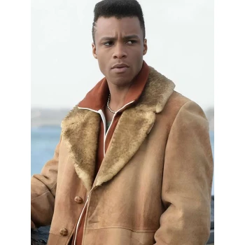 Pose Dyllon Burnside Shearling Leather Jacket