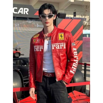 Qatar Grand Prix 2025 Wonho Red Ferrari Jacket