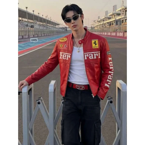 Qatar Grand Prix 2025 Wonho Red Ferrari Jacket