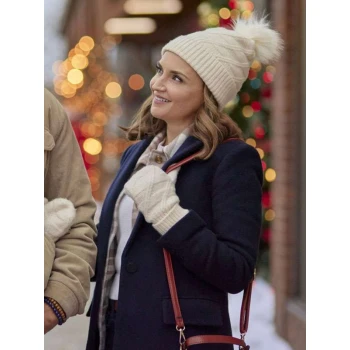 Rachael Leigh Cook Tis the Season to be Merry Blue Coat