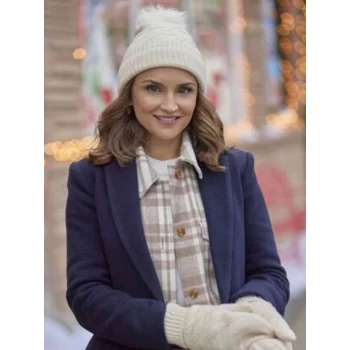 Rachael Leigh Cook Tis the Season to be Merry Blue Coat