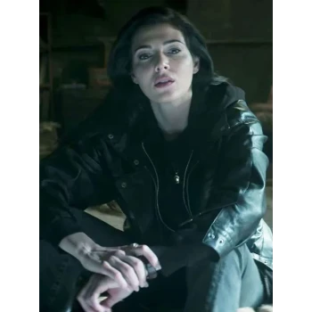 Razane Jammal The Sandman S02 Black Leather Jacket