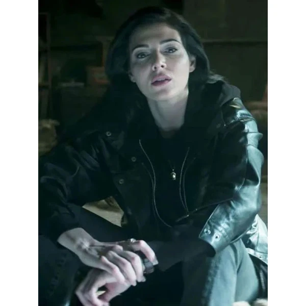 Razane Jammal The Sandman S02 Black Leather Jacket