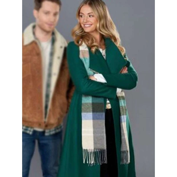 Rebecca Dalton Christmas By Design Green Coat