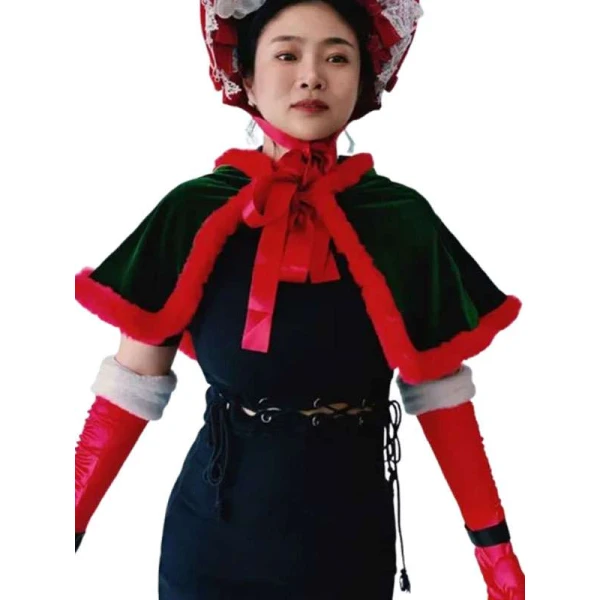 Red Velvet Christmas Cape