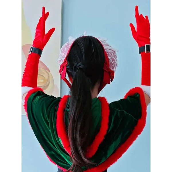 Red Velvet Christmas Cape