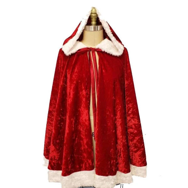 Red Velvet Christmas Cloak