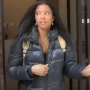 Renee Elise Goldsberry Satisfied Black Puffer Jacket