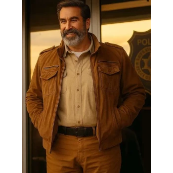 Rob Riggle Bad Man Brown Jacket