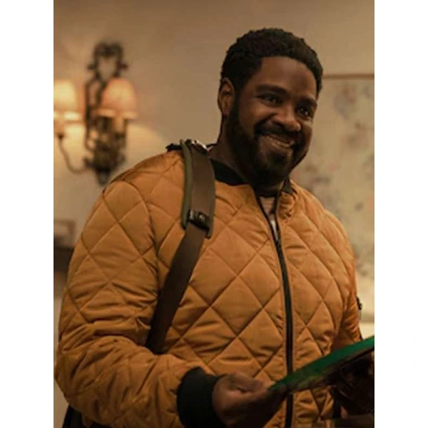 Ron Funches Loot S03 Quilted Bomber Jacket