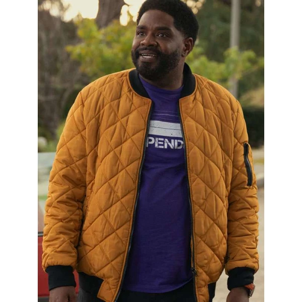 Ron Funches Loot S03 Quilted Bomber Jacket