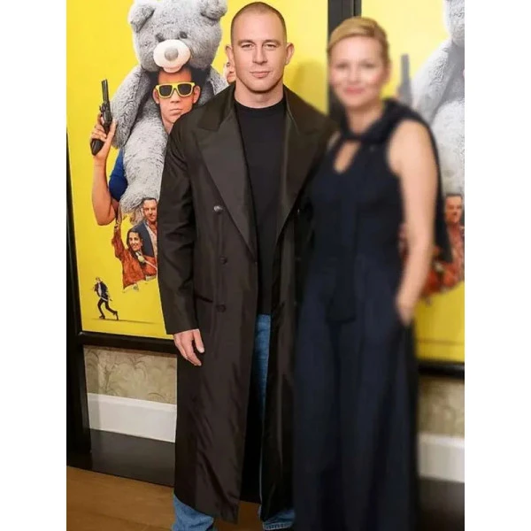Channing Tatum Elegant Black Roofman Style Coat