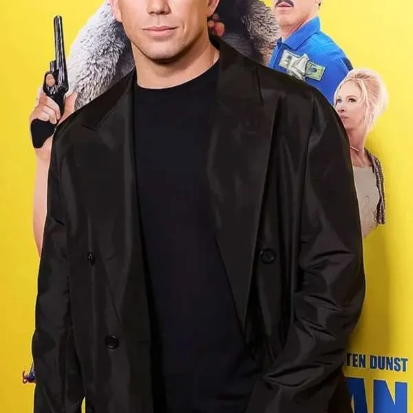 Channing Tatum Elegant Black Roofman Style Coat
