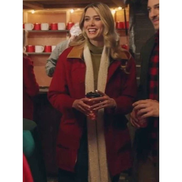 Rose Reid Christmas on Every Page Red Coat