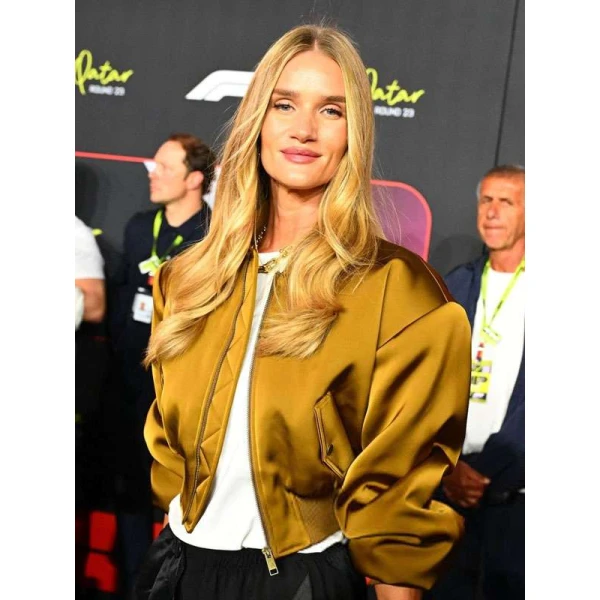Rosie Huntington Whiteley Qatar Grand Prix Bomber Jacket
