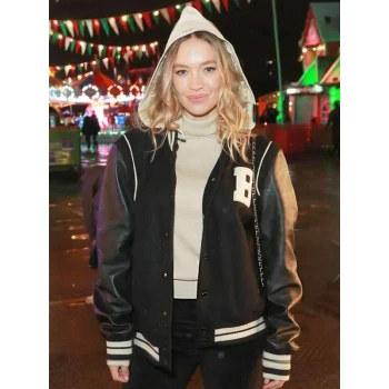 Roxy Horne Winter Wonderland Black Varsity Jacket