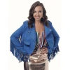 Ruby Allen EastEnders Fringe Leather Jacket