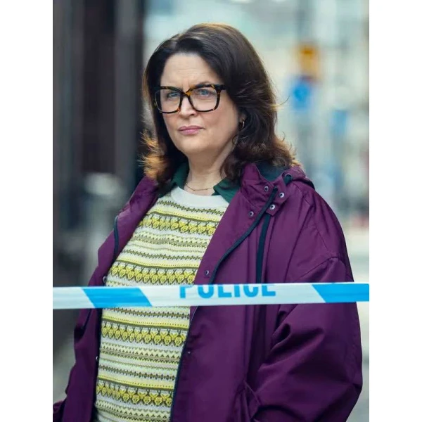 Ruth Jones Run Away Purple Hooded Jacket