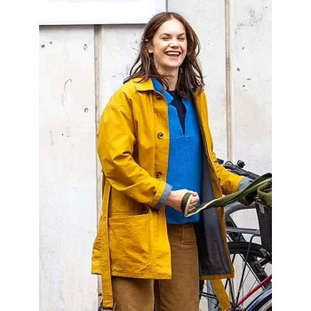 Ruth Wilson Down Cemetery Road Mustard Coat Ruth Wilson Down Cemetery Road Mustard Coat