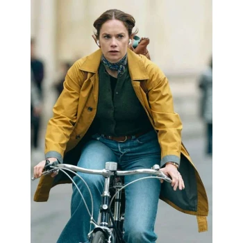 Ruth Wilson Down Cemetery Road Mustard Coat Ruth Wilson Down Cemetery Road Mustard Coat