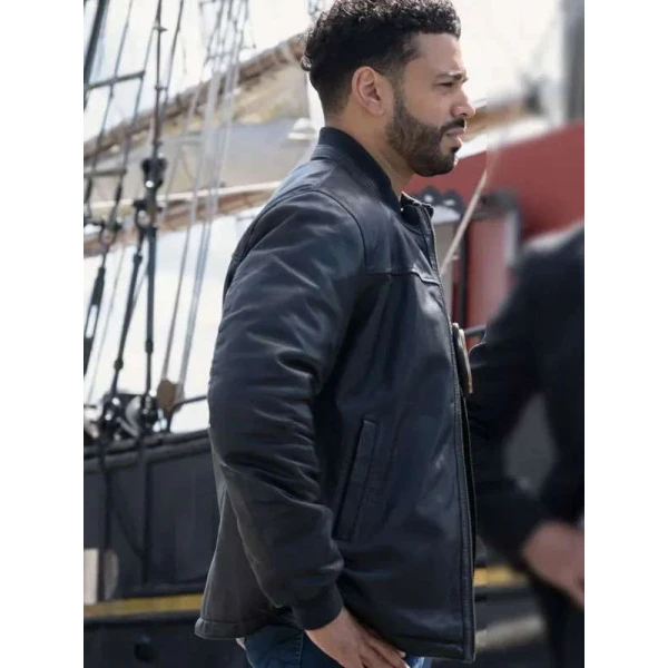 Ryan Broussard Boston Blue Black Leather Jacket
