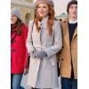 Sarah Drew Christmas in Vienna Grey Wool Coat
