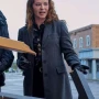 Sarah Drew Mistletoe Murders Grey Trench Coat