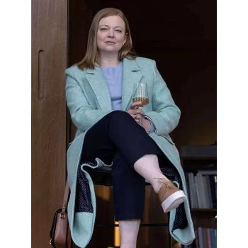 Sarah Snook All Her Fault Wool Coat