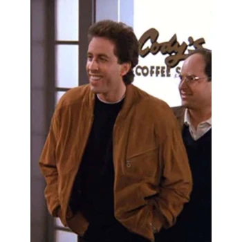Seinfeld Jerry Seinfeld Brown Bomber Jacket Seinfeld Jerry Seinfeld Brown Bomber Jacket