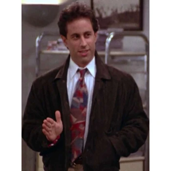 Seinfeld S08 Jerry Seinfeld Brown Suede Leather Jacket Seinfeld S08 Jerry Seinfeld Brown Suede Leather Jacket