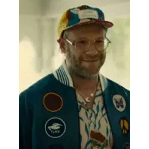 Seth Rogen Platonic S02 Blue Bomber Jacket