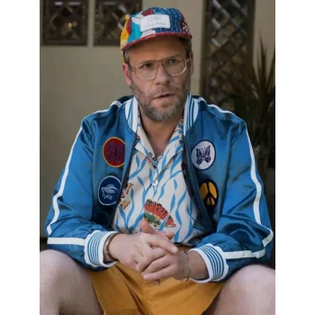 Seth Rogen Platonic S02 Blue Bomber Jacket Seth Rogen Platonic S02 Blue Bomber Jacket