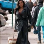 Shannon Thornton Tyler Perry’s Finding Joy Black Leather Coat