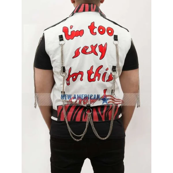 Shawn Michaels Heart Printed White Vest