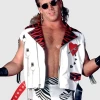 Shawn Michaels Heart Printed White Vest
