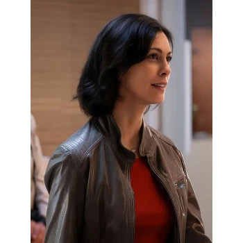 Sheriff Country Morena Baccarin Brown Leather Jacket