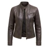 Sheriff Country Morena Baccarin Brown Leather Jacket