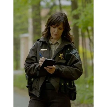 Sheriff Karen Morgan Bitten Brown Jacket Sheriff Karen Morgan Bitten Brown Jacket
