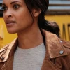 Shooter Nadine Memphis Brown Leather Jacket