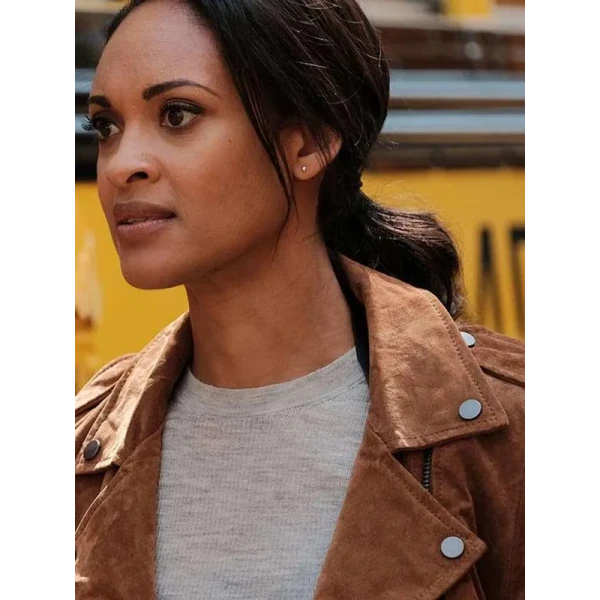 Shooter Nadine Memphis Brown Leather Jacket