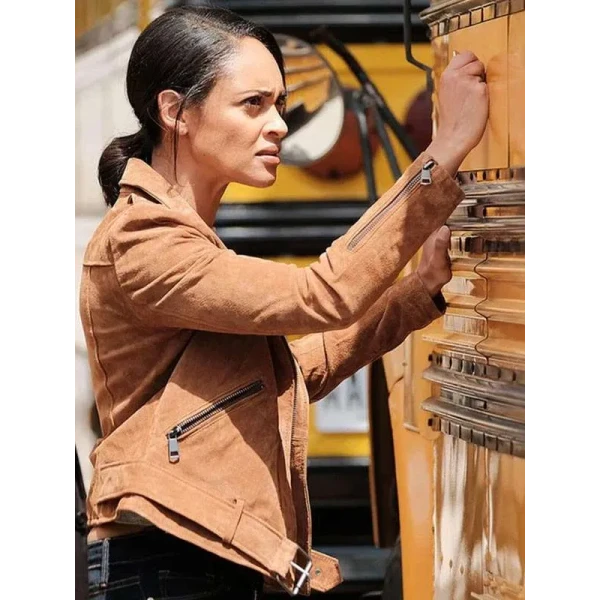 Shooter Nadine Memphis Brown Leather Jacket